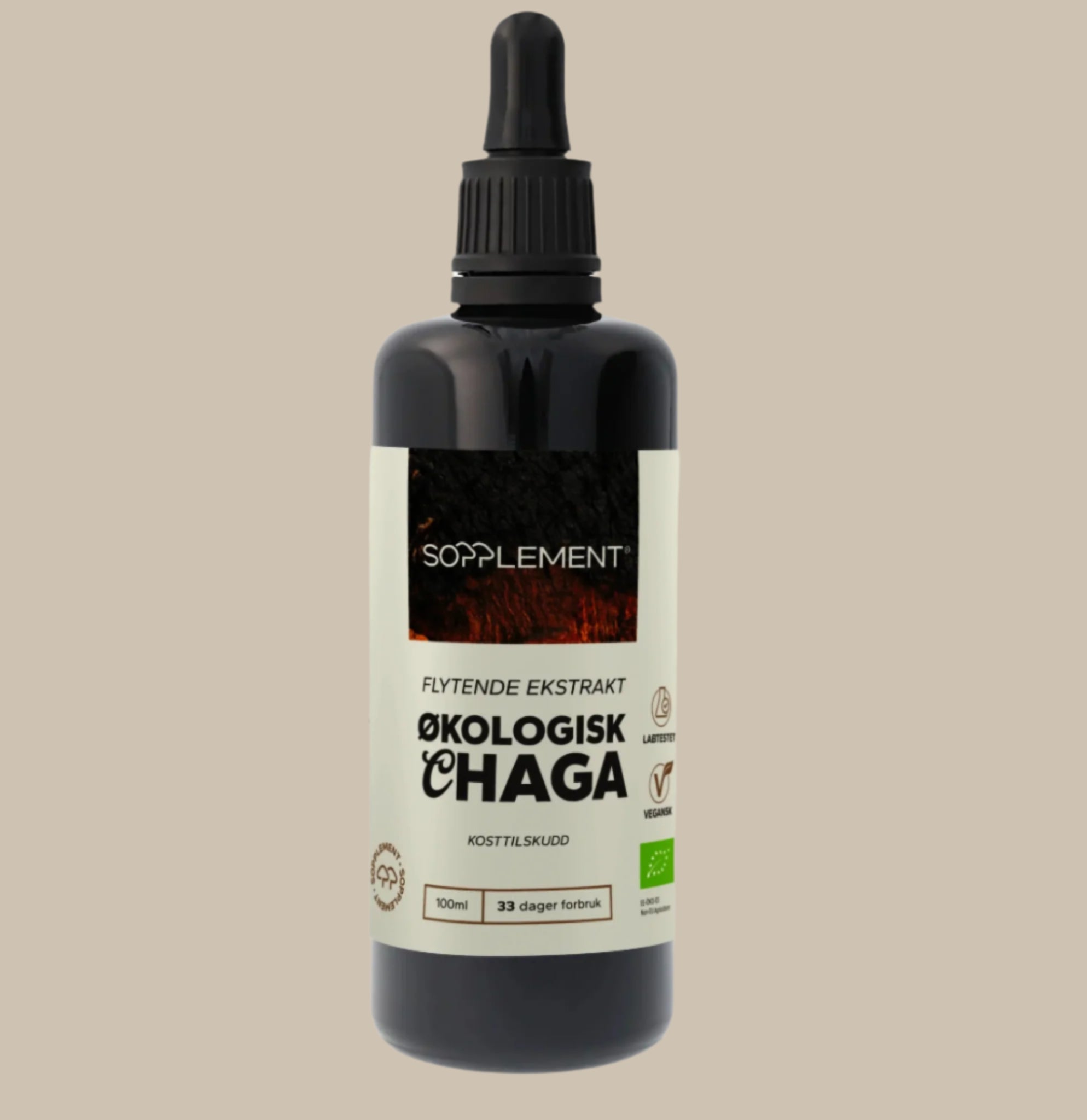 Økologisk Chaga flytende ekstrakt 100 ml fra Sopplement