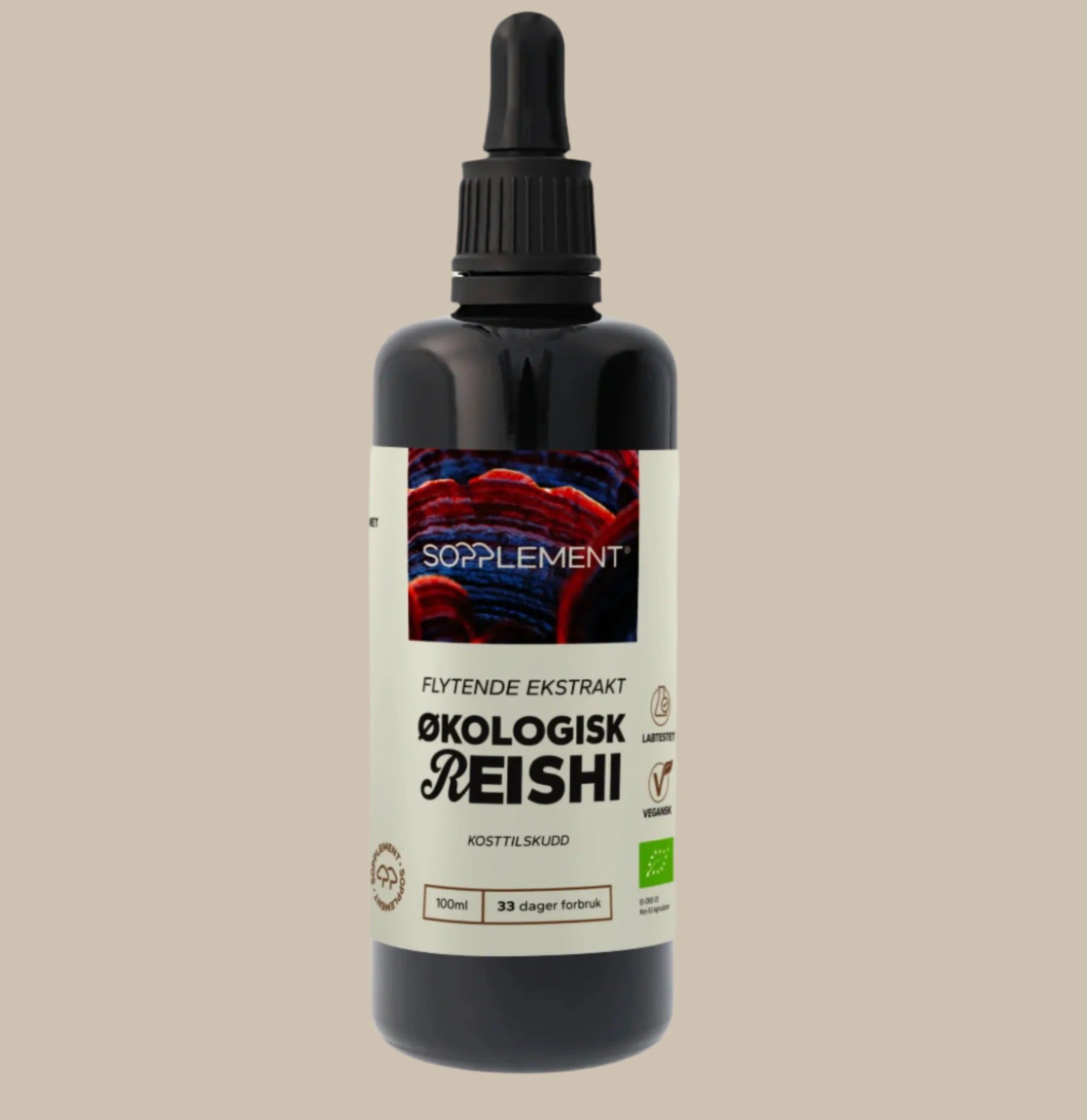 Økologisk Reishi flytende ekstrakt 100 ml fra Sopplement